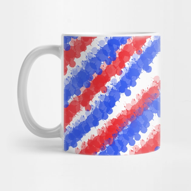 Red & Blue Bright Splatter by BlakCircleGirl